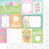 Easter Baskets & Bunnies Collection Easter Journal Cards 12 x 12 Double-Sided Scrapbook Paper by Scrapbook Customs