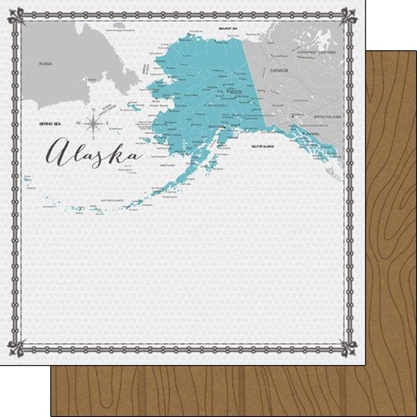 Travel Memories Collection Alaska 12 x 12 Double-Sided Scrapbook Paper by Scrapbook Customs - Scrapbook Supply Companies