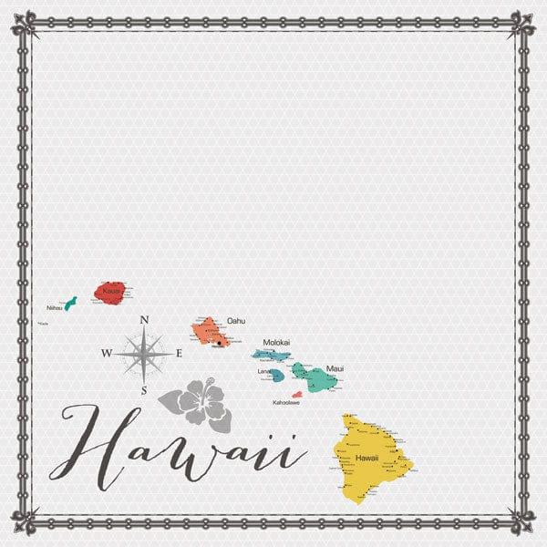 Travel Memories Collection Hawaii 12 x 12 Double-Sided Scrapbook Paper by Scrapbook Customs - Scrapbook Supply Companies