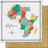 Travel Memories Collection Africa Map 12 x 12 Double-Sided Scrapbook Paper by Scrapbook Customs