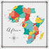 Travel Memories Collection Africa Map 12 x 12 Double-Sided Scrapbook Paper by Scrapbook Customs - Scrapbook Supply Companies