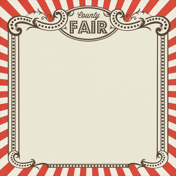 Fair Collection County Fair 12 x 12 Double-Sided Scrapbook Paper by Scrapbook Customs - Scrapbook Supply Companies