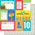 Birthday Journal Collection Tenth Birthday Wishes 12 x 12 Double Sided Scrapbook Paper by Scrapbook Customs