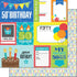 Birthday Journal Collection 50th 12 x 12 Double-Sided Scrapbook Paper by Scrapbook Customs