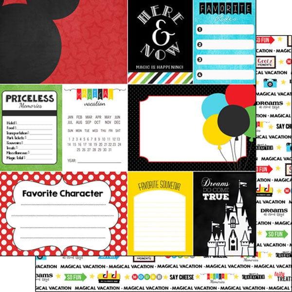 Magical Day of Fun Collection Magical Adventure Journal 12 x 12 Double-Sided Scrapbook Paper by Scrapbook Customs