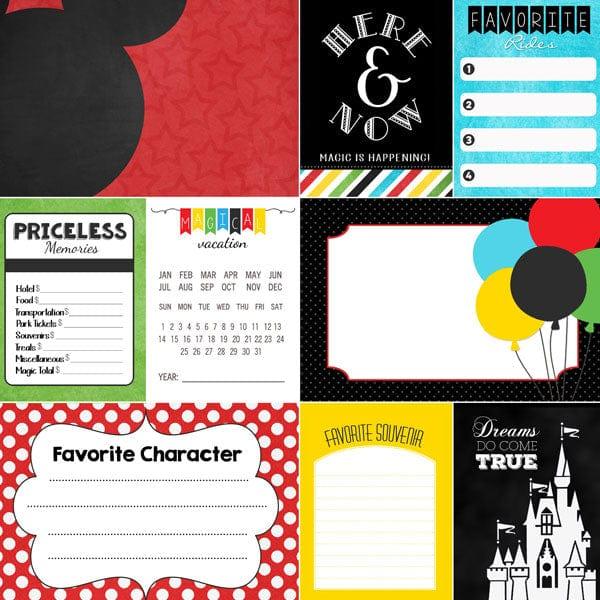 Magical Day of Fun Collection Magical Adventure Journal 12 x 12 Double-Sided Scrapbook Paper by Scrapbook Customs - Scrapbook Supply Companies