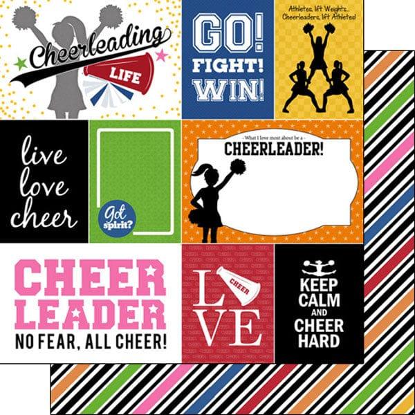 Sports Addict Collection Cheer Life 12 x 12 Double-Sided Scrapbook Paper by Scrapbook Customs - Scrapbook Supply Companies