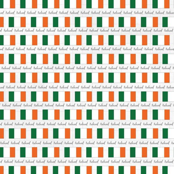 Travel Adventure Collection Ireland Border 12 x 12 Double-Sided Scrapbook Paper by Scrapbook Customs - Scrapbook Supply Companies