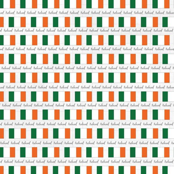 Travel Adventure Collection Ireland Border 12 x 12 Double-Sided Scrapbook Paper by Scrapbook Customs - Scrapbook Supply Companies