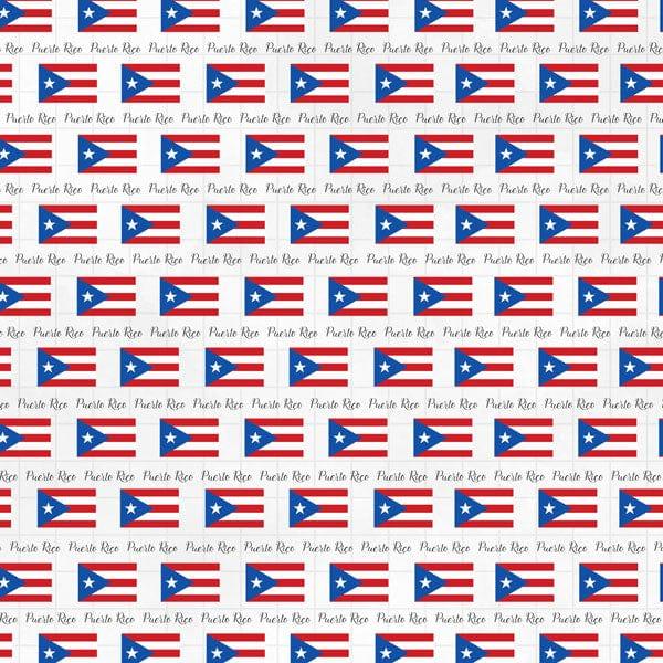 Travel Adventure Collection Puerto Rico Border 12 x 12 Double-Sided Scrapbook Paper by Scrapbook Customs - Scrapbook Supply Companies
