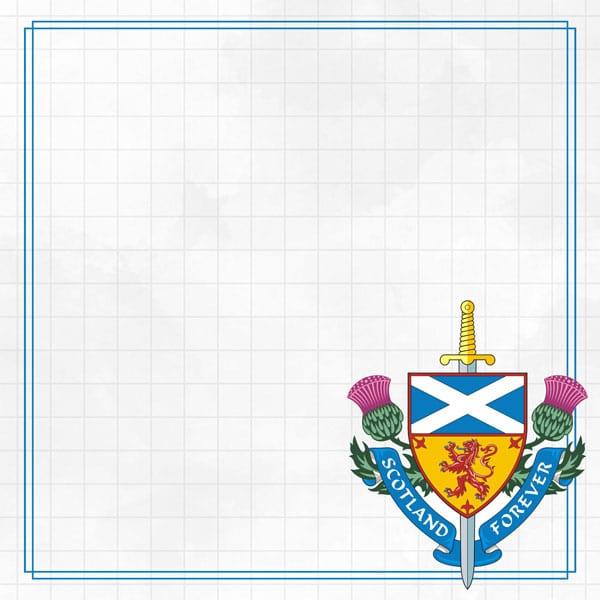 Travel Adventure Collection Scotland Companion 12 x 12 Double-Sided Scrapbook Paper by Scrapbook Customs - Scrapbook Supply Companies