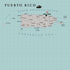 Travel Adventure Collection Puerto Rico Map 12 x 12 Double-Sided Scrapbook Paper by Scrapbook Customs - Scrapbook Supply Companies