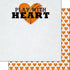 Play With Heart Sports Collection Basketball 12 x 12 Double-Sided Scrapbook Paper by Scrapbook Customs