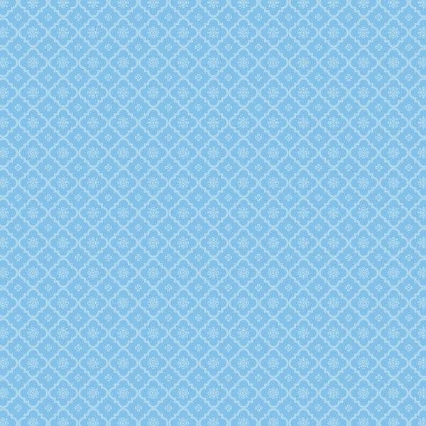 Magical Day of Fun Collection Blue Princess 12 x 12 Double-Sided Scrapbook Paper by Scrapbook Customs - Scrapbook Supply Companies