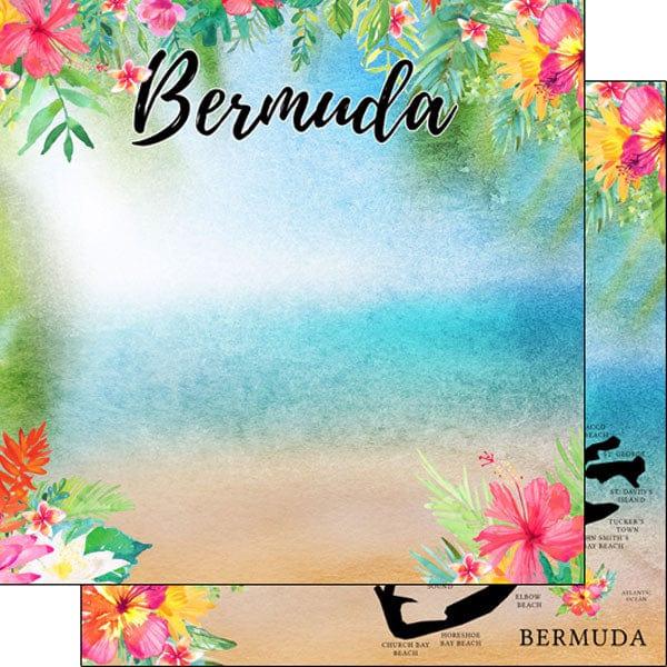 Getaway Collection Bermuda 12 x 12 Double-Sided Scrapbook Paper by Scrapbook Customs - Scrapbook Supply Companies