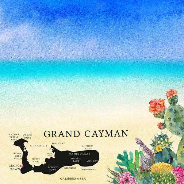 Getaway Collection Grand Cayman 12 x 12 Double-Sided Scrapbook Paper by Scrapbook Customs - Scrapbook Supply Companies