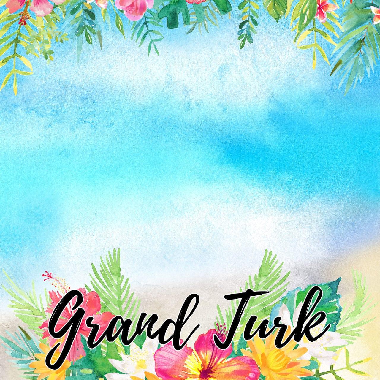 Getaway Collection Grand Turk 12 x 12 Double-Sided Scrapbook Paper by Scrapbook Customs - Scrapbook Supply Companies