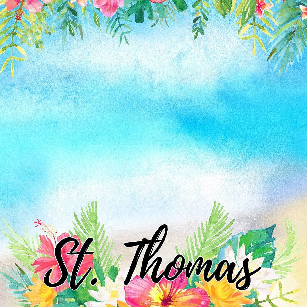 Getaway Collection St. Thomas 12 x 12 Double-Sided Scrapbook Paper by Scrapbook Customs - Scrapbook Supply Companies