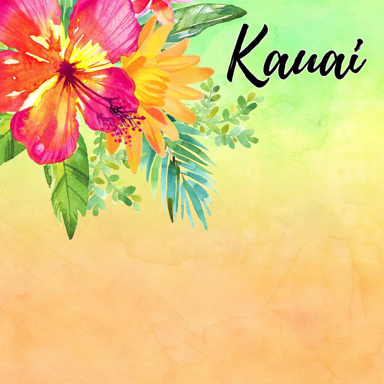 Getaway Collection Kauai, Hawaii 12 x 12 Double-Sided Scrapbook Paper by Scrapbook Customs - Scrapbook Supply Companies