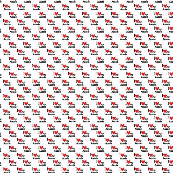 Puppy Love Collection Australian Shepherd 12 x 12 Double-Sided Scrapbook Paper by Scrapbook Customs - Scrapbook Supply Companies