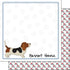 Puppy Love Collection Basset Hound 12 x 12 Double-Sided Scrapbook Paper by Scrapbook Customs - Scrapbook Supply Companies