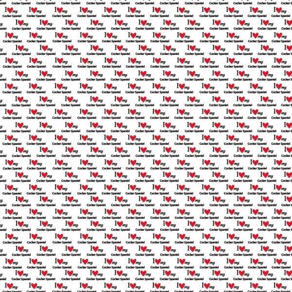 Puppy Love Collection Cocker Spaniel 12 x 12 Double-Sided Scrapbook Paper by Scrapbook Customs - Scrapbook Supply Companies