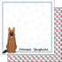 Puppy Love Collection German Shepherd 12 x 12 Double-Sided Scrapbook Paper by Scrapbook Customs - Scrapbook Supply Companies