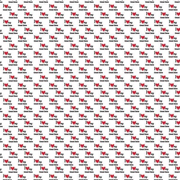 Puppy Love Collection Great Dane 12 x 12 Double-Sided Scrapbook Paper by Scrapbook Customs - Scrapbook Supply Companies