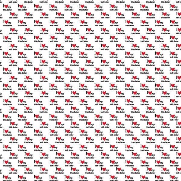 Puppy Love Collection Irish Setter 12 x 12 Double-Sided Scrapbook Paper by Scrapbook Customs - Scrapbook Supply Companies