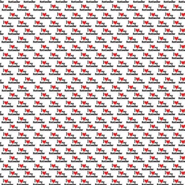 Puppy Love Collection Rottweiler 12 x 12 Double-Sided Scrapbook Paper by Scrapbook Customs - Scrapbook Supply Companies