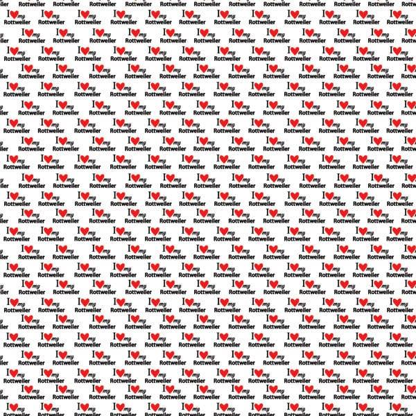 Puppy Love Collection Rottweiler 12 x 12 Double-Sided Scrapbook Paper by Scrapbook Customs - Scrapbook Supply Companies