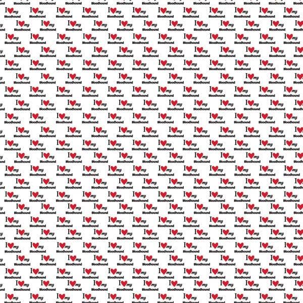 Puppy Love Collection Bloodhound 12 x 12 Double-Sided Scrapbook Paper by Scrapbook Customs - Scrapbook Supply Companies