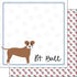 Puppy Love Collection Pit Bull 12 x 12 Double-Sided Scrapbook Paper by Scrapbook Customs