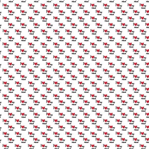 Puppy Love Collection Pit Bull 12 x 12 Double-Sided Scrapbook Paper by Scrapbook Customs - Scrapbook Supply Companies