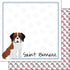 Puppy Love Collection Saint Bernard 12 x 12 Double-Sided Scrapbook Paper by Scrapbook Customs - Scrapbook Supply Companies