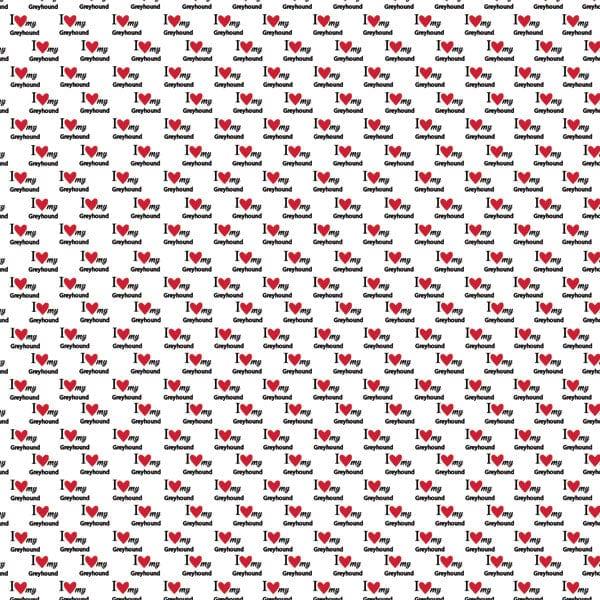 Puppy Love Collection Greyhound 12 x 12 Double-Sided Scrapbook Paper by Scrapbook Customs - Scrapbook Supply Companies