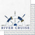 River Cruise Collection Watercolor 12 x 12 Double-Sided Scrapbook Paper by Scrapbook Customs - Scrapbook Supply Companies