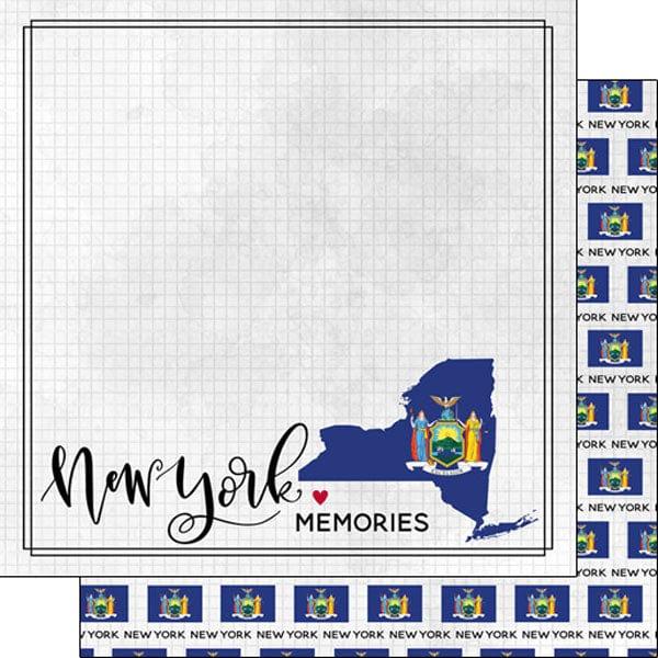 Travel Adventure Collection New York Memories 12 x 12 Double-Sided Scrapbook Paper by Scrapbook Customs - Scrapbook Supply Companies