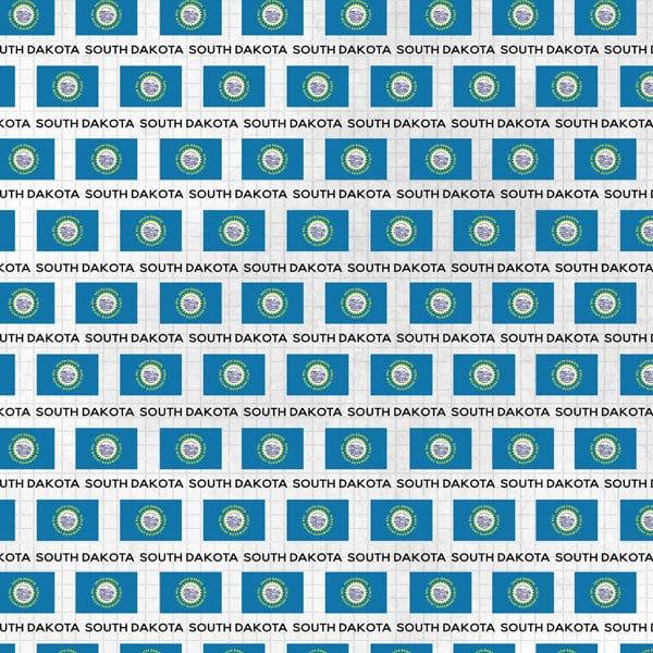 Travel Adventure Collection South Dakota Memories 12 x 12 Double-Sided Scrapbook Paper by Scrapbook Customs - Scrapbook Supply Companies