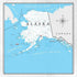 Travel Adventure Collection Alaska Map 12 x 12 Double-Sided Scrapbook Paper by Scrapbook Customs - Scrapbook Supply Companies