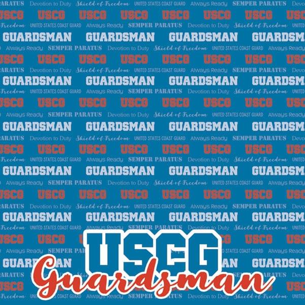 United States Coast Guard Collection Guardsman 12 x 12 Scrapbook Paper by Scrapbook Customs