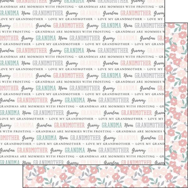 Family Pride Collection Grandmother 12 x 12 Double-Sided Scrapbook Paper by Scrapbook Customs
