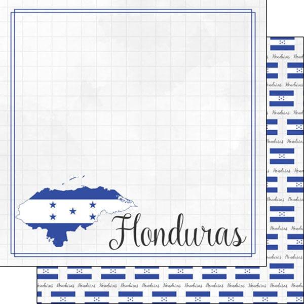 Travel Adventure Collection Honduras Border 12 x 12 Double-Sided Scrapbook Paper by Scrapbook Customs - Scrapbook Supply Companies