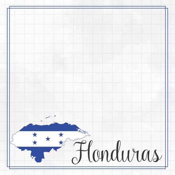 Travel Adventure Collection Honduras Border 12 x 12 Double-Sided Scrapbook Paper by Scrapbook Customs - Scrapbook Supply Companies