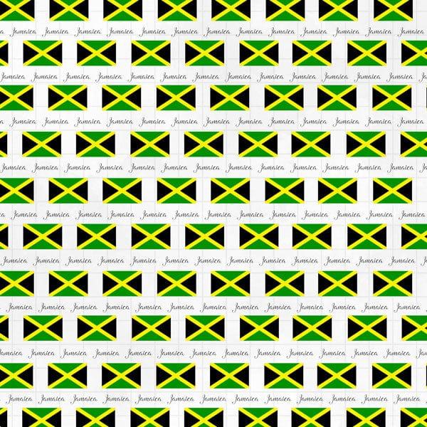 Travel Adventure Collection Jamaica Border 12 x 12 Double-Sided Scrapbook Paper by Scrapbook Customs - Scrapbook Supply Companies