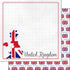 Travel Adventure Collection United Kingdom Border 12 x 12 Double-Sided Scrapbook Paper by Scrapbook Customs