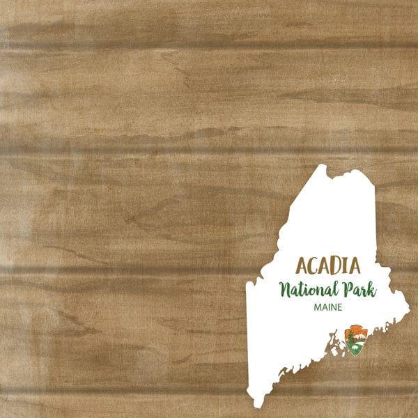 National Park Collection Acadia National Park 12 x 12 Double-Sided Scrapbook Paper by Scrapbook Customs - Scrapbook Supply Companies