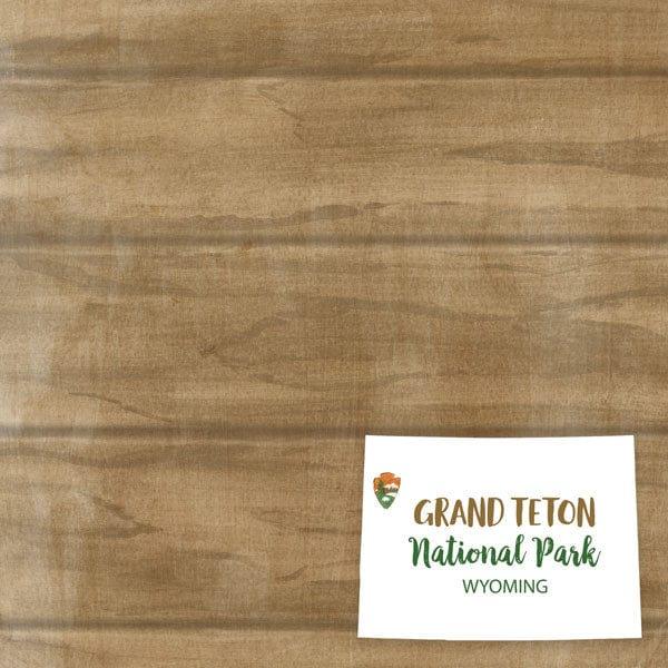 National Park Collection Grand Teton National Park 12 x 12 Double-Sided Scrapbook Paper by Scrapbook Customs - Scrapbook Supply Companies