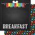 Magical Day of Fun Collection Character Breakfast 12 x 12 Double-Sided Scrapbook Paper by Scrapbook Customs