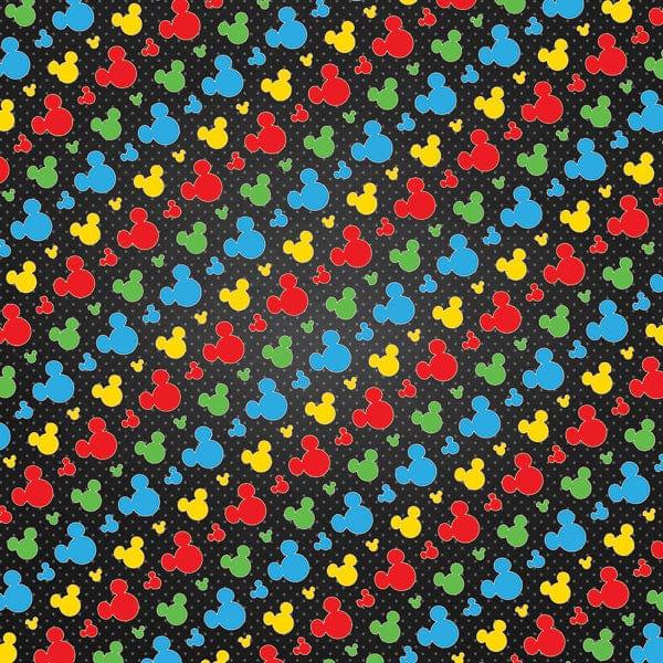 Magical Day of Fun Collection Character Breakfast 12 x 12 Double-Sided Scrapbook Paper by Scrapbook Customs - Scrapbook Supply Companies
